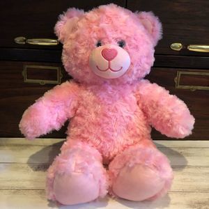 Build a Bear Heart Nose Pink Bear